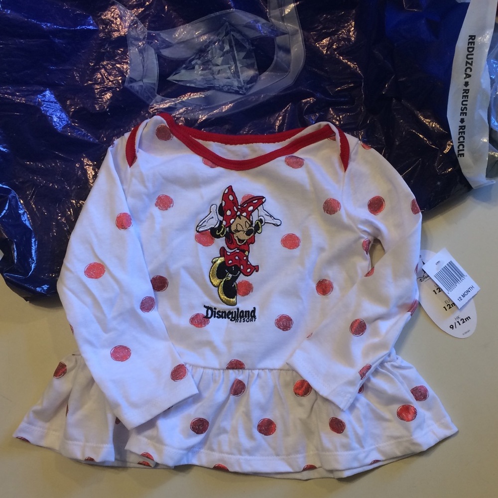 NWT DISNEY Minnie Mouse long sleeve shirt